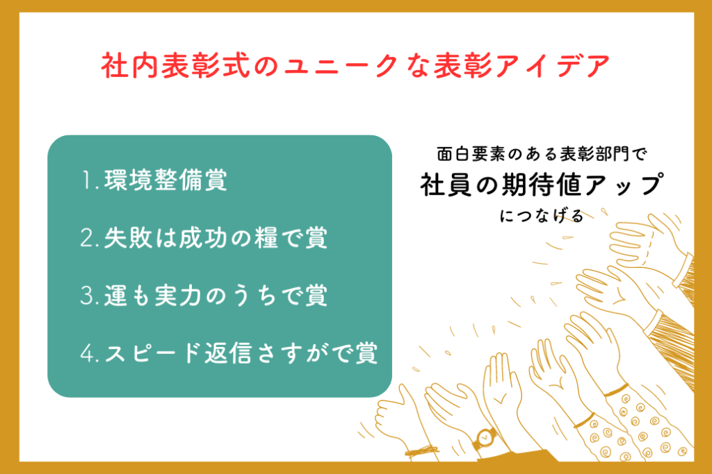 社内表彰式アイデア_ユニークな表彰部門