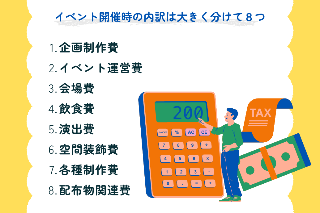 イベント予算の内訳全公開 | 料金相場と安くする方法、注意点など